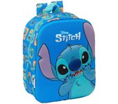 SAFTA - Mochila de Guardería 3D, FROZEN, BLUEY, PEPA PIG, STITCH, MINNIE MOUSE 3DAdaptable a Carro, Fácil Limpieza, Ideal para Niños de Diferentes Edades, Cómoda y Versátil, Calidad y Resistencia, 22x10x27 cm, Color Rosa, azul, verde, morado, lila.