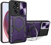 360°Rotating Metal Magnetic Car Holder Armor Phone Case For Honor 90 50 200 X9A X9B X8B X7B X8A X8 Magic 6 5 Pro Lite Back Cover