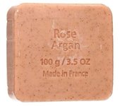 Savon Du Midi Jabon Exfoliante Argan-Rosa Bio 100G