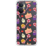 Funda Silicona Antigolpes para Oppo Reno 8 Lite 5G diseño Dulces 01 Dibujos