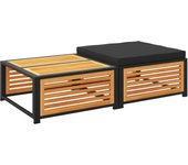 Mesa de Jardín con taburete Madera maciza de Acacia