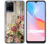 Funda Silicona para Vivo Y21 / Y21s / Y33s diseño Madera 08 Dibujos