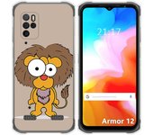 Funda Silicona para Ulefone Armor 12 5G diseño Leon Dibujos