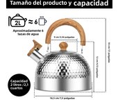 Stainless Steel Boil Kettle 2/3L Whistle Kettle with Handle Tea Kettle for Kitchens Gas Stove Induction Cooker Universal Teapot