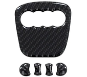 1SET Car Steering Wheel Ring Trim Carbon Fiber Sticker Cover  For Audi A4 B8 8K A6 C6 4F Q5 8R Q7 4L A3 Auto Accessories