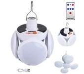 Lámpara De Emergencia Portátil Solar LED Recargable USB Indoor de Búsqueda Para Camping Y Apagones Ligera
