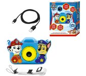 LEXIBOOK - La Patrulla Canina, Cámara 4 en 1 para Niños con Protección, Funciones de Foto, Video, MP3 y Juegos, 15 Marcos para Personalizar Tus Fotos, Tarjeta de Memoria de 8 GB Incluida