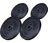 Gorilla Sports Juego de discos  de peso de hierro fundido 30kg - 2x 15kg