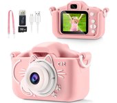 Cámara Digital para Niños con Tarjeta SD de 32GB Regalo para Niñas y Niños de 3-12 Años Juguete con Función de Fotografía y Video