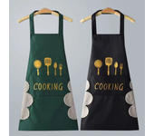 Apron Waterproof Oilproof Cooking Apron Kitchen Work Clothes Home Cooking Cleaning Men and Women Universal Sleeveless Apron