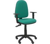 Silla Piqueras Y Crespo Tribaldos Verde Esmeralda Ergonómica con Brazos Regulables