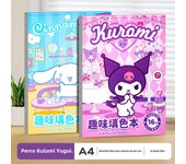 Sanrio Fun A4 Simple Brush Painting Color Book Picture Book Graffiti Set Mark Pen Creative Painting Color Book Pochacco