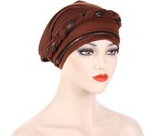 Braid  Milk Silk Polyester Prayer  Wraps Hijab  Women Muslim  Islamic  Turban
