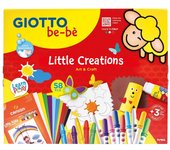 GIOTTO BEBE LITTLE CREATIONS ART CRAFT - IDEAL PARA MAS DE 3 AÑOS- KIT ARTISTICO CON 58 PIEZAS