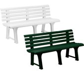 Banco de Jardín Orchidea Sin Brazos en Polipropileno Verde 145x49x74 Cm