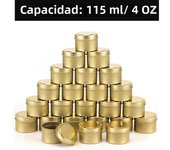 12 Pieces 8 OZ Candle Tins in Bulk DIY Candle Making Containers with Lids Metal Storage Tins for Candy and Gifts Party Supplies