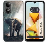 Funda Silicona para Zte Blade A33s diseño Elefante Dibujos