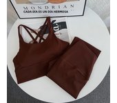 2 Piece Yoga Clothes Women's Tracksuit Athletic Wear Pilates Fitness Suit Gym Workout Push Up Clothes Sports Bra Leggings Suit