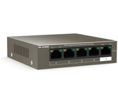 Ipcom poe switch g1105p-4-63w v1.0 5-ports gigabit desktop poe switch with 4-poe port v1.0 (g1105p-4