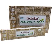 Incienso Natures Nest de Goloka en varillas hecho a mano sin mano de obra infantil para limpiezas energéticas
