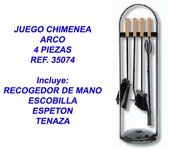 Juego chimenea modelo arco 4 piezas 35074