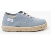 Pisamonas zapatillas lona cordones suela alpargata