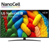 Televisor LG NanoCell 43NANO81A6A 43"/ Ultra HD 4K/ Smart TV/ WiFi