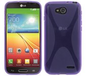 Tumundosmartphone Funda Gel Tpu Lg Optimus L90 D405N  X Line Color Morada