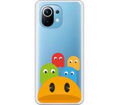 Funda compatible con Xiaomi Mi 11 - Comecocos y Fantasmas de Frente