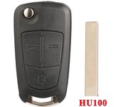 jingyuqin Fob For Vauxhall Opel Signum Astra H Corsa D Vectra C Zafira 2002-2012 2/3 Buttons Flip Remote Car Key Case Shell