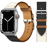 Leather Watch band for Apple Watch Straps 46mm 44mm 41mm 45mm 38-42mm 40mm 49mm bracelet iWatch series 10-Ultra 9-8-7-SE-6-5-4-3