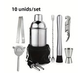 1/3/6/9/11pcs Cocktail Shaker Set Stainless Steel Bartender Kit Cocktail Mixer Wine Martini Boston Shaker Party Bar Tools