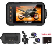 1080P Waterproof Motorcycle Camera DVR Motorcycle Dashcam 3.0 Inch Front Rear Camera Video Motorcycle Recorder Moto Accessories