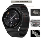 Luxury 22mm Stainless Steel watch band for Huawei Watch 4 GT2 3 pro 46mm strap for samsung watch 6 5 4 loopbracelet