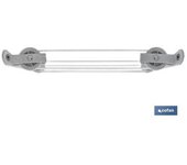 Cofan Tendedero de Pared Blanco 2 Piezas con 2 Poleas 20x6.5x2.5 Cm