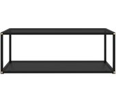 vidaXL Mesa de centro transparente vidrio templado 100x50x35 cm Transparente, Negro, Blanco Mesita de Salón o Comedor o Auxiliar Mesa de Café Meuble Salón