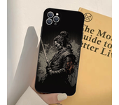 1pc Japanese Bushido Samurai Phone Case Silicone Soft For IPhone 16 15 14 13 12 11 Plus Pro Max Plus