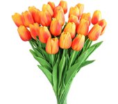 10PCS Artificial Flower Real Touch Tulip Scrapbooking Vase for Home Decor Wedding Garden Rose Arch Garland  Mother's Day Bouquet
