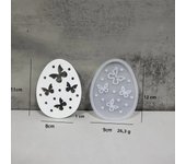 Easter Rabbit Egg Splicing silicone mold Concrete Cement Gypsum Plaster Molds Bunny Hollow Heart Flower Decoration Craft