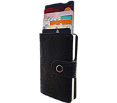 Cartera - Monedero hombre - Monedero hombre negro - Cartera pop up - Tarjetero hombre - Tarjetero hombre automatico