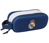 SAFTA  PORTATODO DOBLE 3D REAL MADRID MOCHILAS 3D REAL MADRID 6x21x8 Cms.