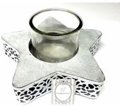 Gerimport Portavela Estrella Navidad Metal - Adorno Decorativo Resistente
