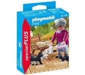 PLAYMOBIL (71172) abuela con gatos, yaya cuidando gatitos, Special Plus