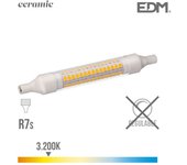 Bombilla LED EDM Lineal 118mm R7S 9W 1150lm 3000K Luz Cálida 118xØ16mm