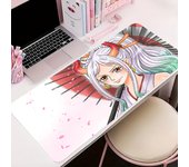 Anime Mouse Pad Gamer Computer Accessories Desk Mat O-one P-piece Yamato 900x400 Playmat Gaming Deskmat Mousepad Large Pc Carpet