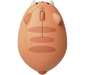 Ratón inalámbrico Lindo para PC, ratón silencioso de 2,4 GHz con Receptor USB A, Seguimiento óptico de 1200 dpi, Ratones portátiles para computadora portátil (Capibara Rosa)