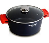 Wecook cazuela alta 11,8cm ø24 cm+tapa crist ecostone 5 mm 10024