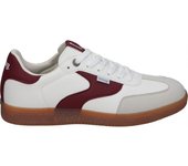 MTNG | Zapatillas Casual Mustang Nova para Hombre – Deportivas en Color Blanco con Detalles en Burdeos y Beige – Sneakers con Cordones – Estilo Casual – Cómodas y Versátiles – Tendencia – Modelo 84775