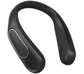 Ventilador de cuello, ventilador de cuello sin aspas, manos libres, 3 velocidades, blanco