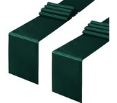 Paquete de 12 Caminos de Mesa de satén Deep Pink de 12x108 pulgadas, Caminos de Mesa para banquetes de Boda y Fiestas de cumpleaños